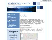 Tablet Screenshot of juliedantzler.com